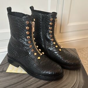 Jeffrey Campbell Tonette Studded Zip Boot 7.5M